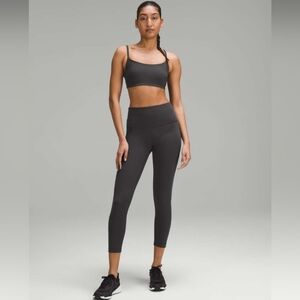 Lululemon Wunder Train Ribbed HR Tight 25" Graphite Gray